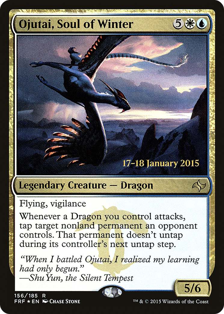 Ojutai, Soul of Winter (PRE-156) [Fate Reforged Promos] Foil MTG Single Wizards of the Coast