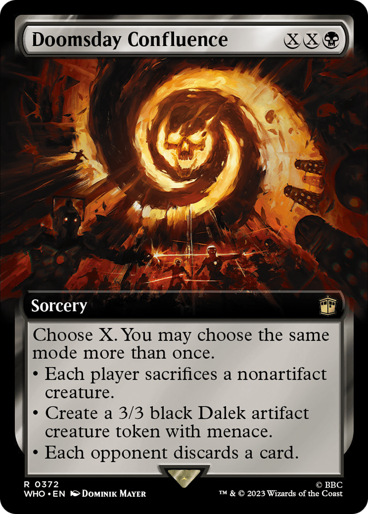 Doomsday Confluence (WHO-372) [Doctor Who] (Extended Art) Foil MTG Single Wizards of the Coast