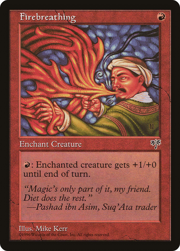 Firebreathing (MIR-174) [Mirage] MTG Single Wizards of the Coast