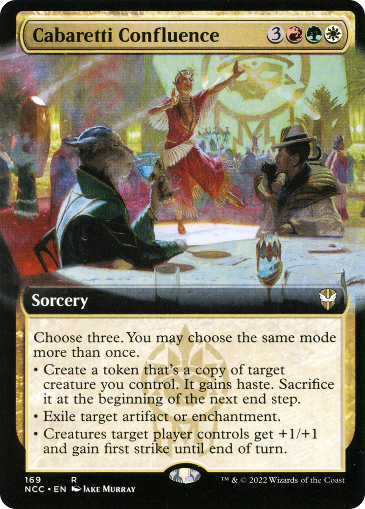 Cabaretti Confluence (NCC-169) [New Capenna Commander] (Extended Art) MTG Single Wizards of the Coast
