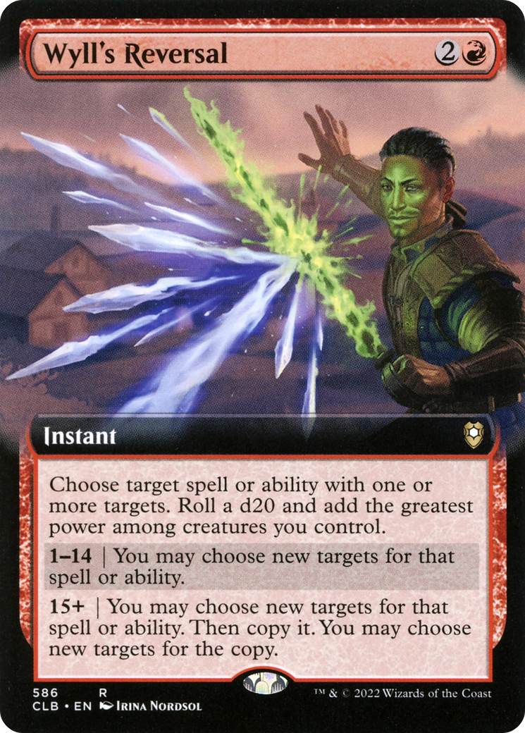 Wyll's Reversal (CLB-586) [Commander Legends: Battle for Baldur's Gate] (Extended Art) Foil MTG Single Wizards of the Coast