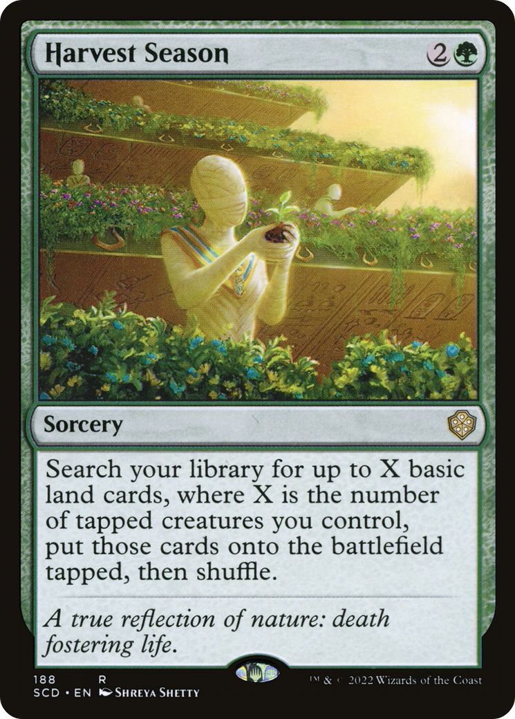 Harvest Season (SCD-188) [Starter Commander Decks] MTG Single Wizards of the Coast