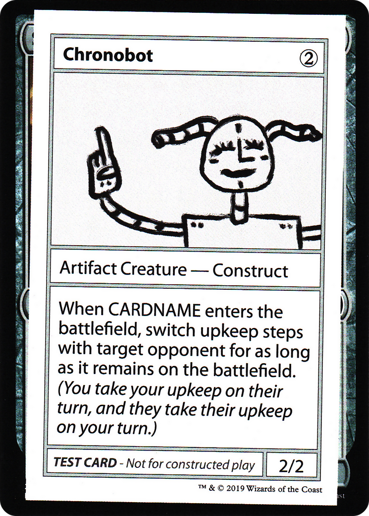 Chronobot (No PW Symbol) (CMB1-) [Mystery Booster] Playtest Cards 2021 MTG Single Wizards of the Coast