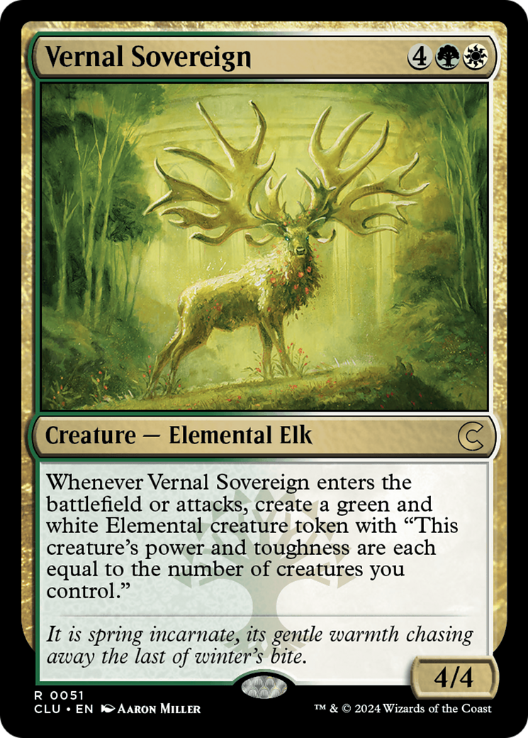 Vernal Sovereign (CLU-051) [Ravnica: Clue Edition] MTG Single Wizards of the Coast