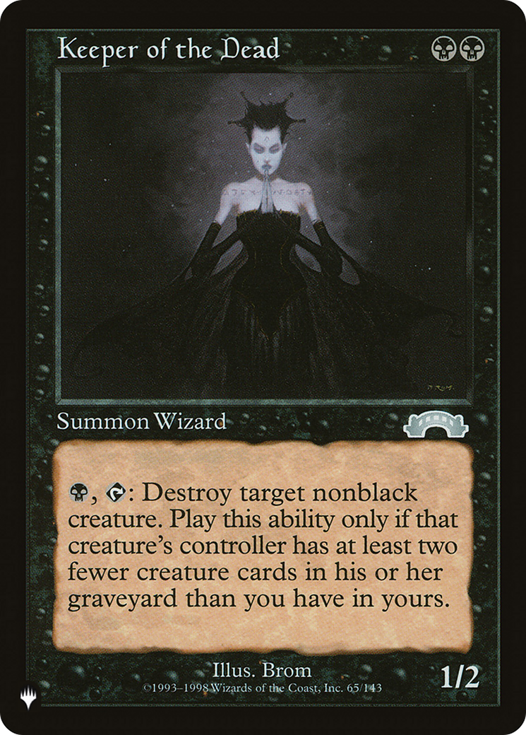 Keeper of the Dead (LIST-EXO-65) [Mystery Booster] The List MTG Single Wizards of the Coast
