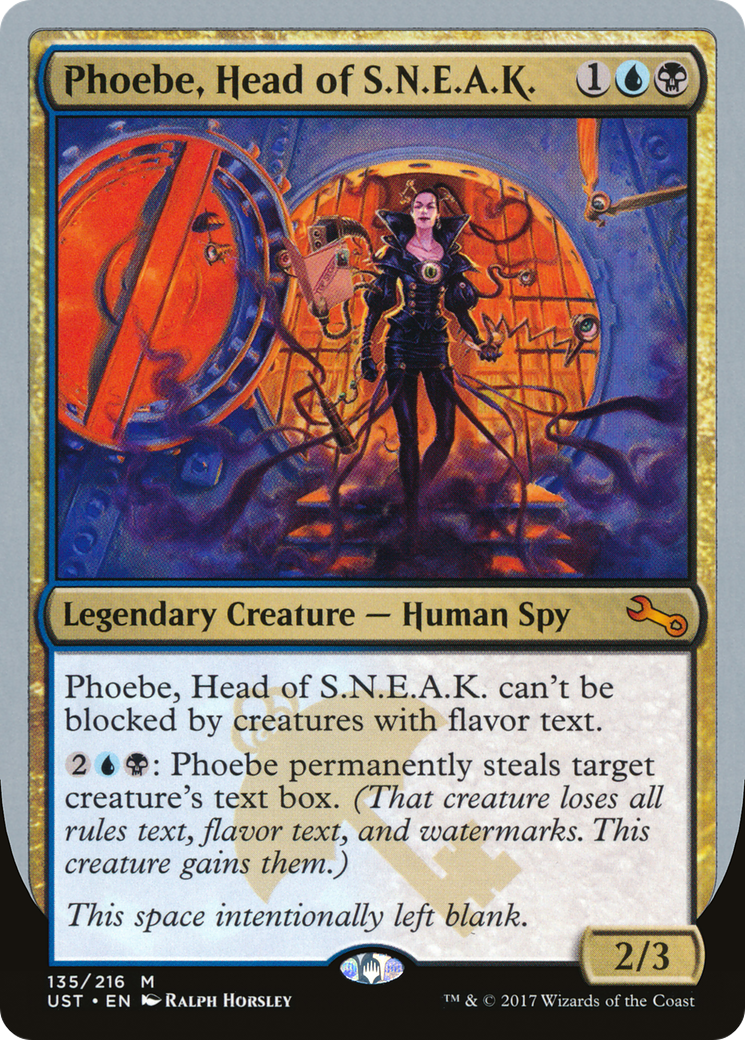 Phoebe, Head of S.N.E.A.K. (UST-135) [Unstable] MTG Single Wizards of the Coast