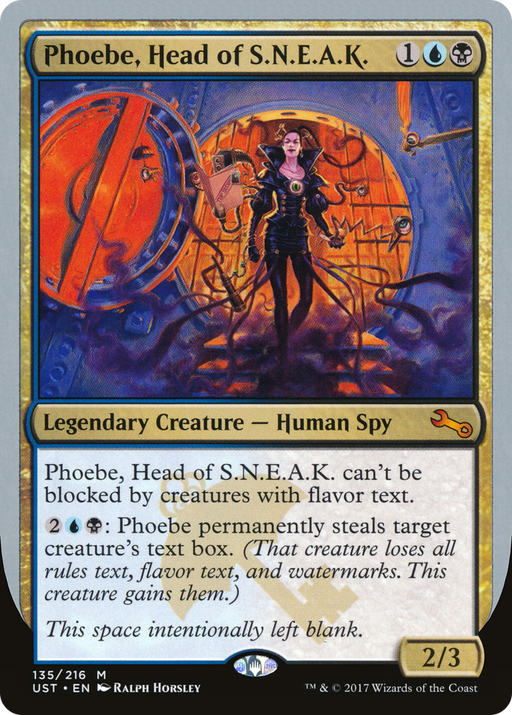 Phoebe, Head of S.N.E.A.K. (UST-135) [Unstable] MTG Single Wizards of the Coast