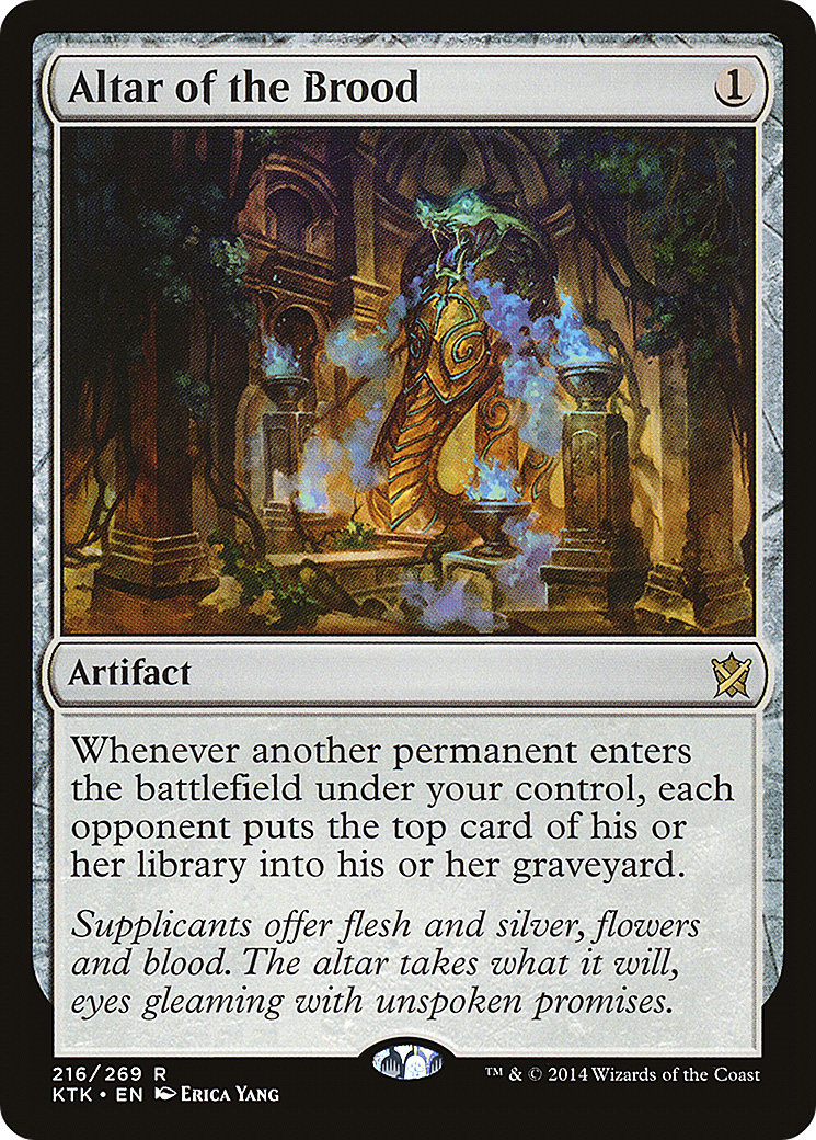 Altar of the Brood (KTK-216) [Khans of Tarkir] MTG Single Wizards of the Coast