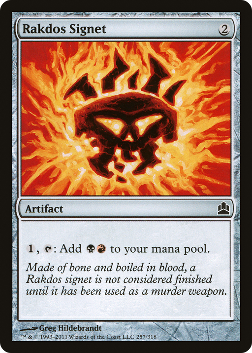 Rakdos Signet (CMD-257) [Commander 2011] MTG Single Wizards of the Coast