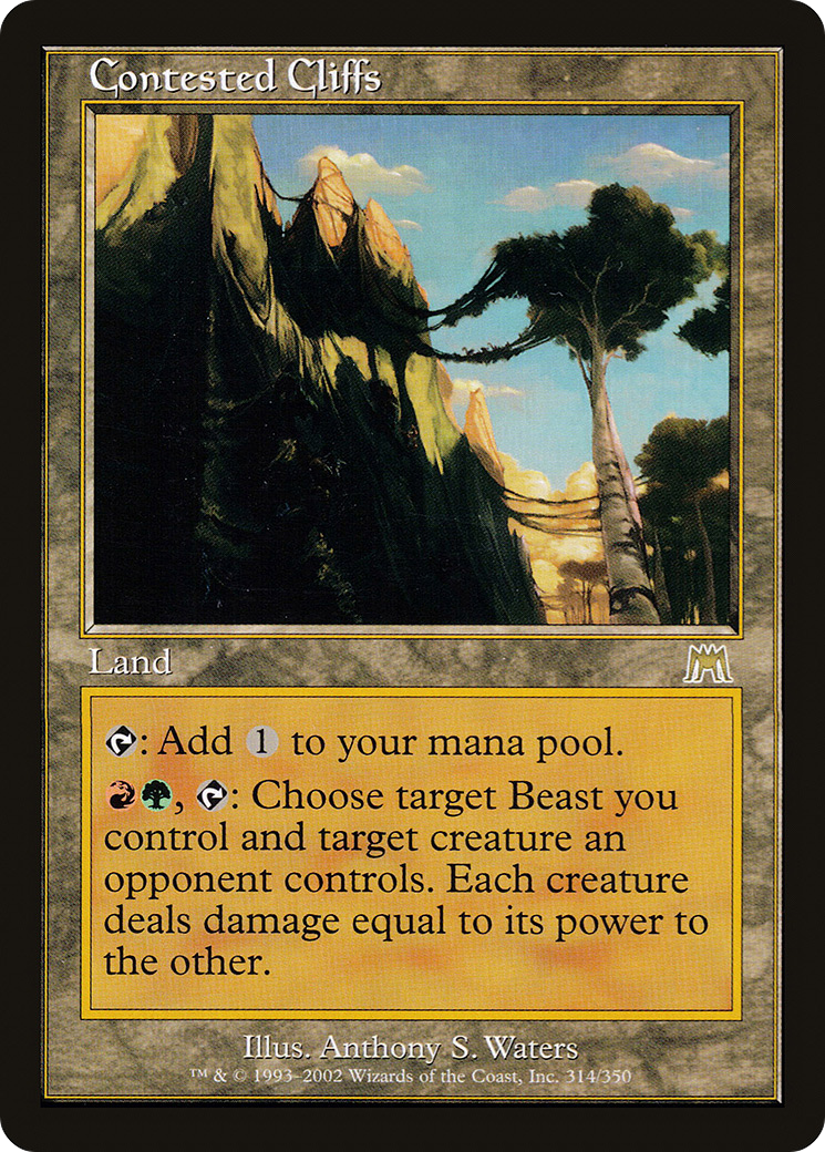 Contested Cliffs (ONS-314) [Onslaught] MTG Single Wizards of the Coast
