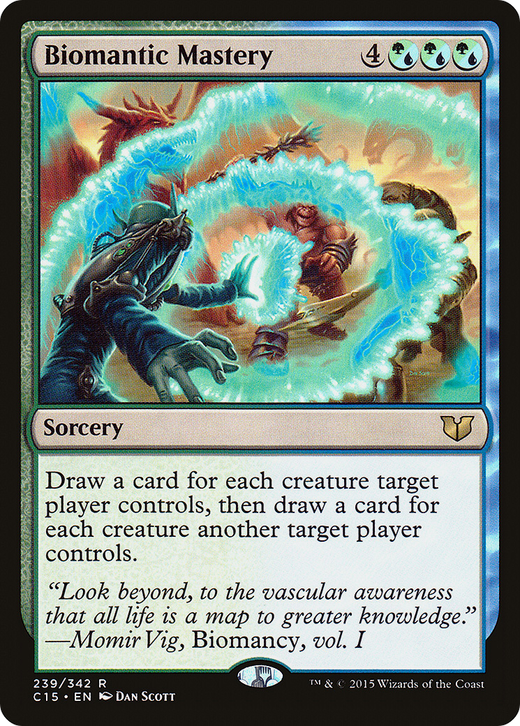 Biomantic Mastery (C15-239) [Commander 2015] MTG Single Wizards of the Coast