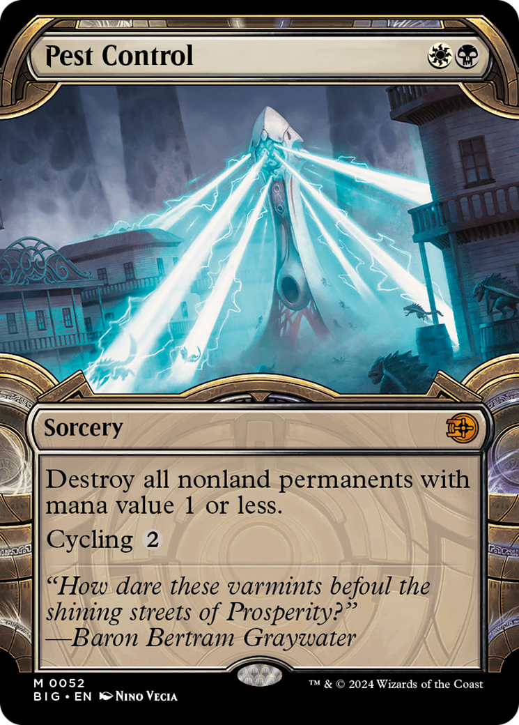 Pest Control (BIG-052) [The Big Score] (Showcase) Foil MTG Single Wizards of the Coast