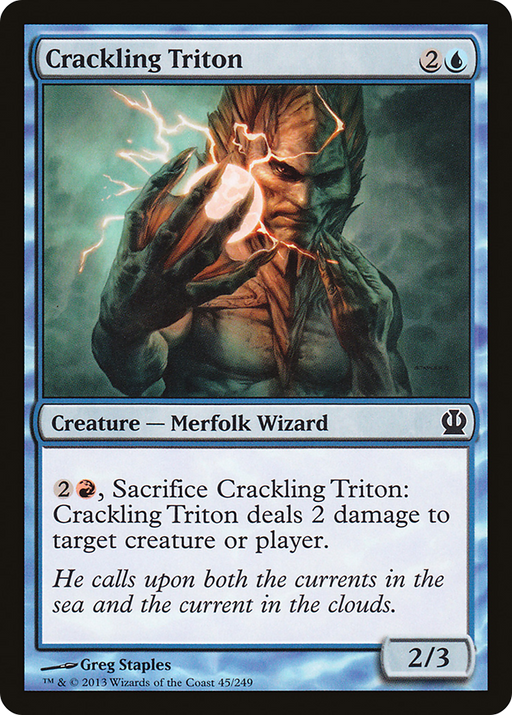 Crackling Triton (THS-045) [Theros] MTG Single Wizards of the Coast
