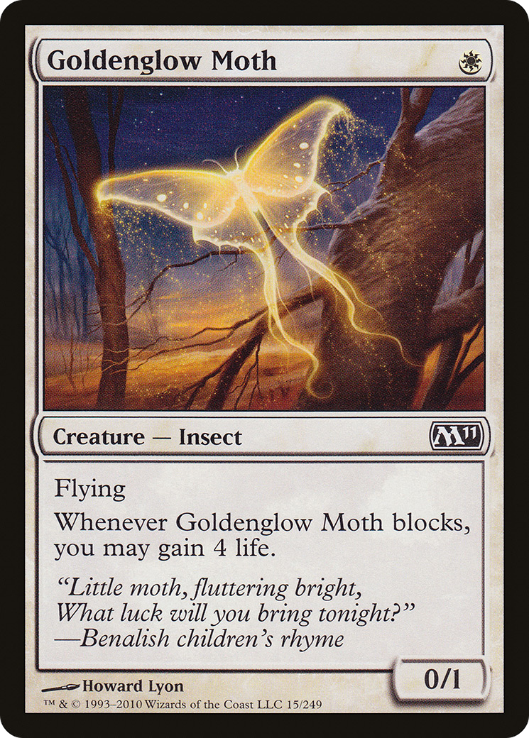Goldenglow Moth (M11-015) [Magic 2011] MTG Single Wizards of the Coast