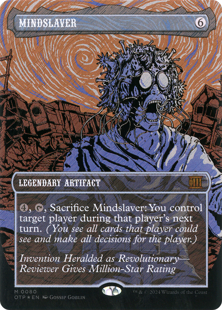 Mindslaver (Textured Foil) (OTP-080) [Breaking News] (Borderless) Foil MTG Single Wizards of the Coast