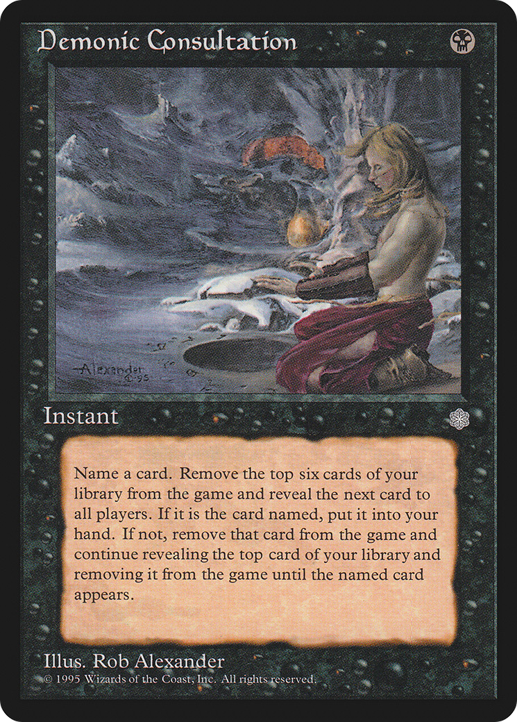 Demonic Consultation (ICE-009) [Ice Age] MTG Single Wizards of the Coast