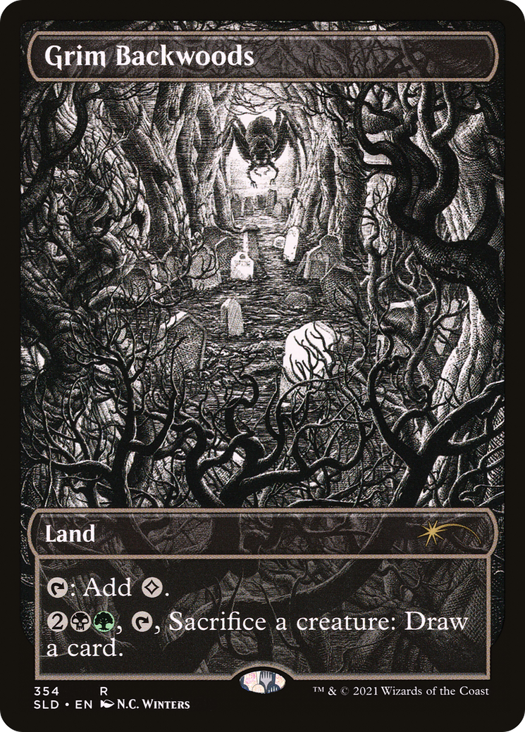Grim Backwoods (SLD-354) [Secret Lair] Drop MTG Single Wizards of the Coast