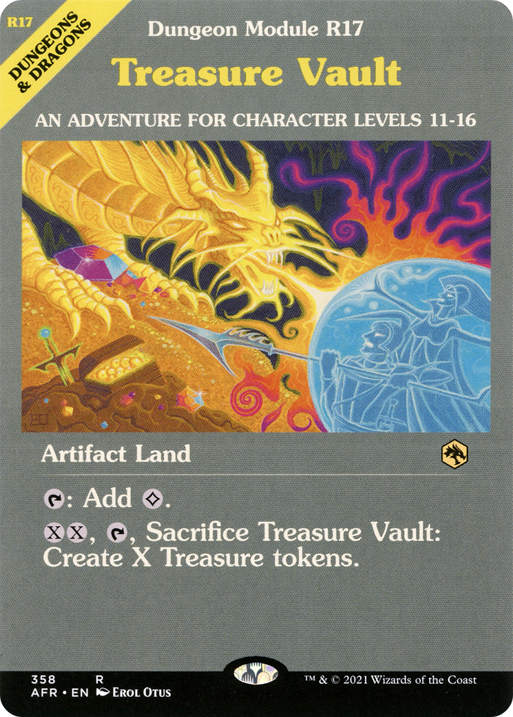 Treasure Vault (Dungeon Module) (AFR-358) [Adventures in the Forgotten Realms] (Showcase) MTG Single Wizards of the Coast