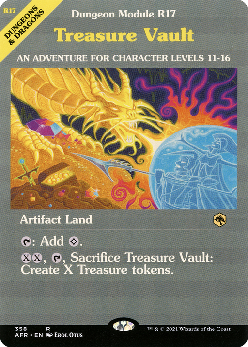 Treasure Vault (AFR-358) [Adventures in the Forgotten Realms] (Showcase) Foil MTG Single Wizards of the Coast