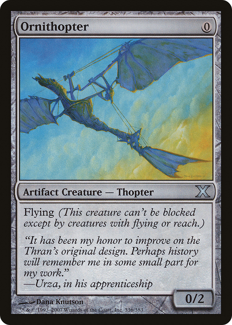 Ornithopter (10E-336) [Tenth Edition] MTG Single Wizards of the Coast