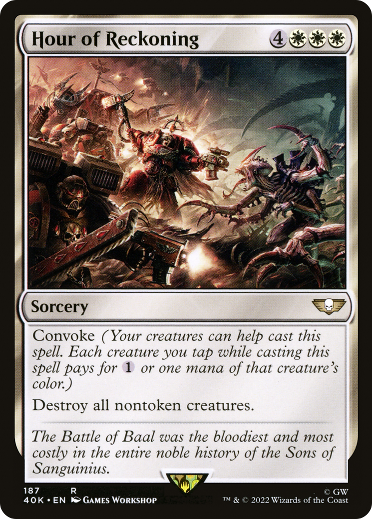 Hour of Reckoning (40K-187) [Warhammer 40,000 Commander] MTG Single Wizards of the Coast