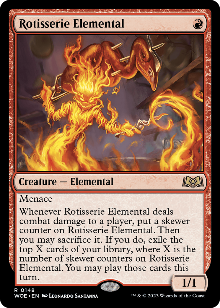 Rotisserie Elemental [Wilds of Eldraine] MTG Single Magic: The Gathering