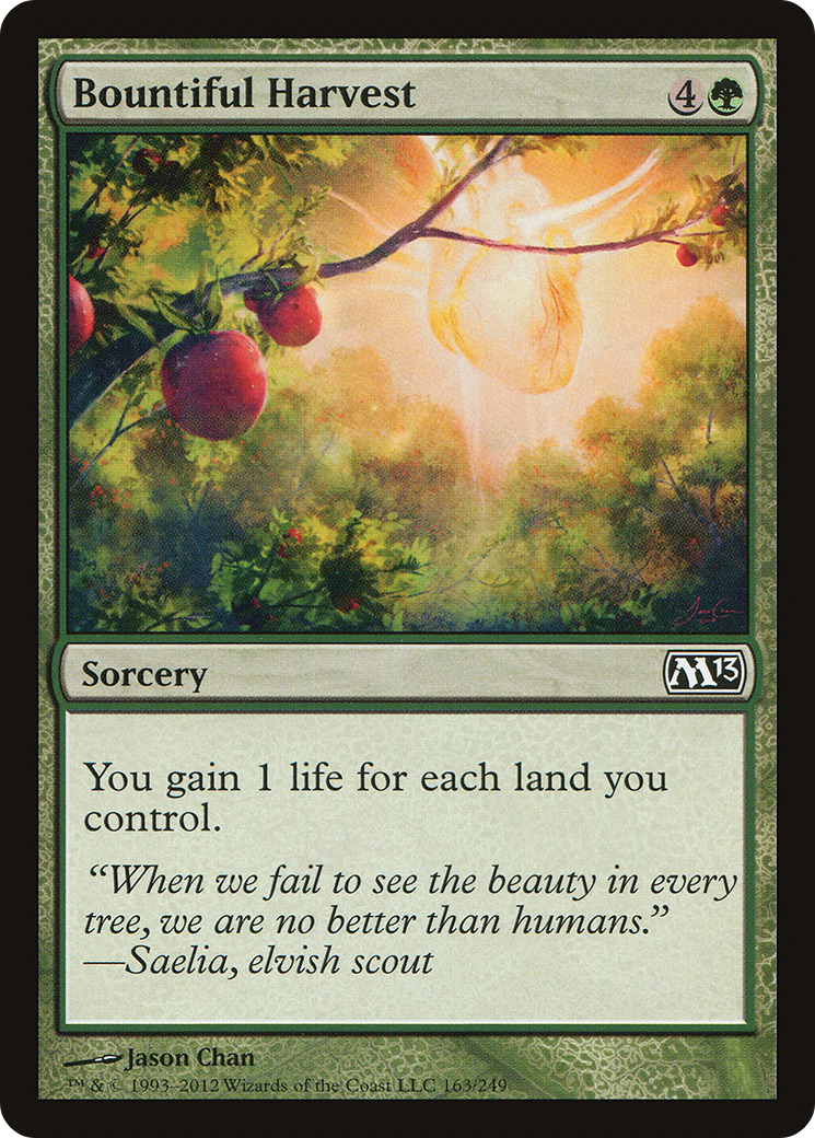 Bountiful Harvest (M13-163) [Magic 2013] Foil MTG Single Wizards of the Coast