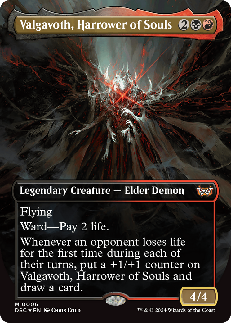 Valgavoth, Harrower of Souls (DSC-006) [Duskmourn: House of Horror Commander] (Borderless) MTG Single Wizards of the Coast