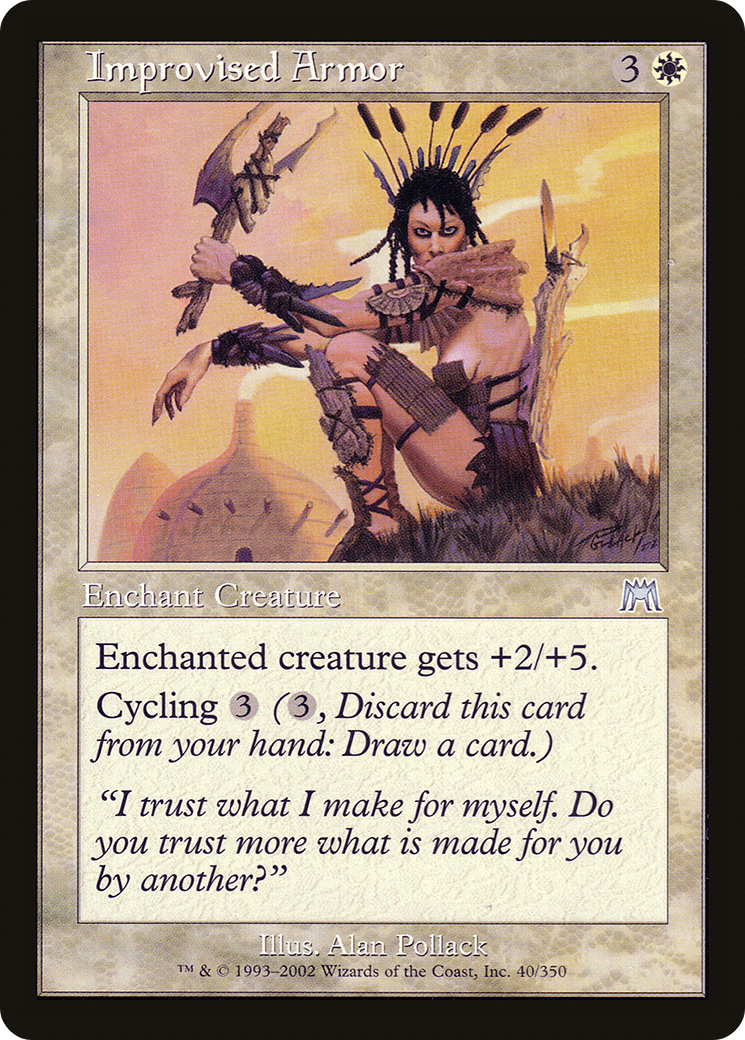 Improvised Armor (ONS-040) [Onslaught] MTG Single Wizards of the Coast