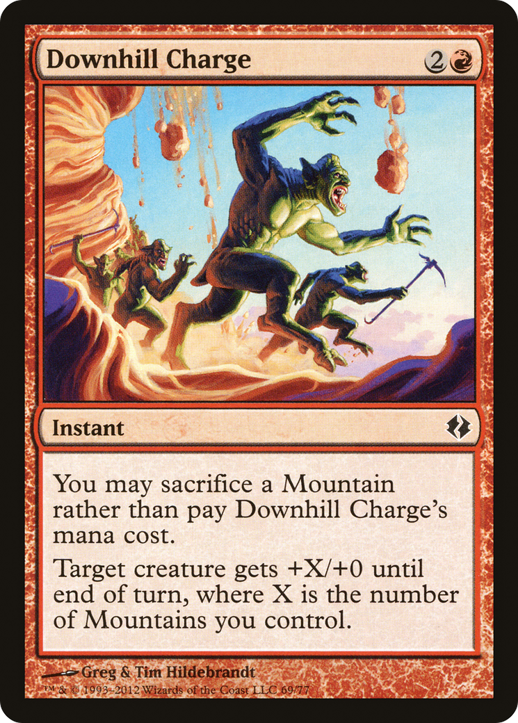 Downhill Charge (DDI-069) [Misc] Duel Decks: Venser vs. Koth MTG Single Wizards of the Coast