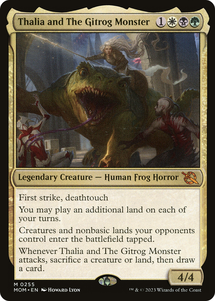 Thalia and The Gitrog Monster (MOM-255) [March of the Machine] MTG Single Wizards of the Coast