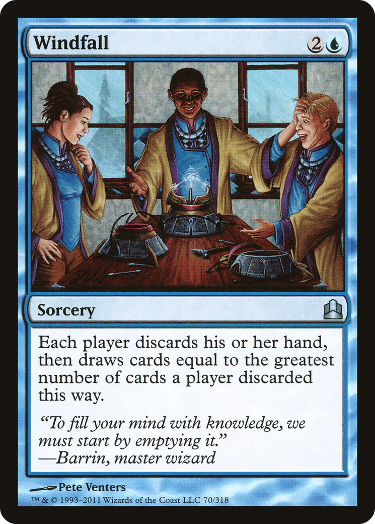 Windfall (CMD-070) [Commander 2011] MTG Single Wizards of the Coast
