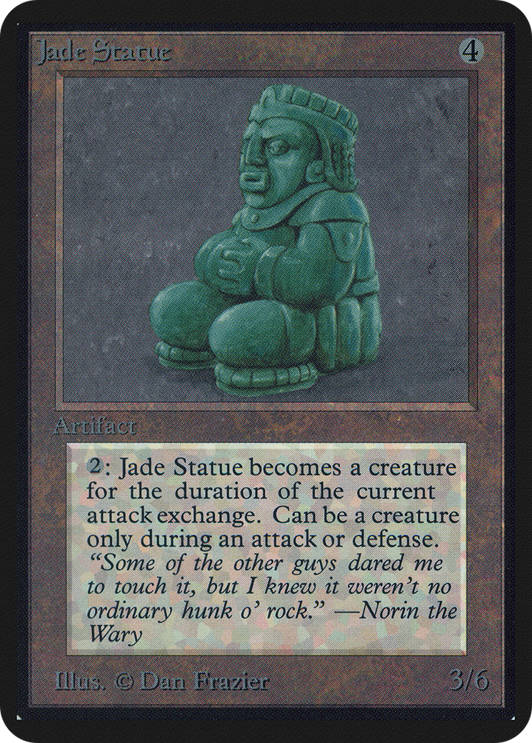 Jade Statue (LEA-253) [Oldschool] Limited Edition Alpha MTG Single Wizards of the Coast