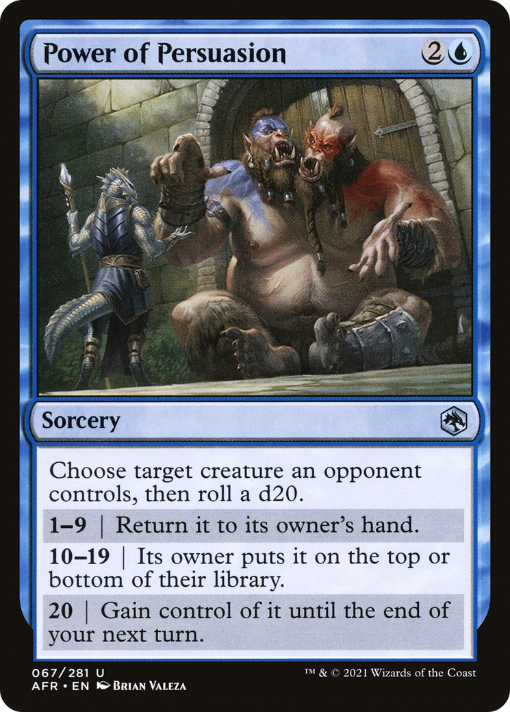 Power of Persuasion (AFR-067) [Adventures in the Forgotten Realms] MTG Single Wizards of the Coast
