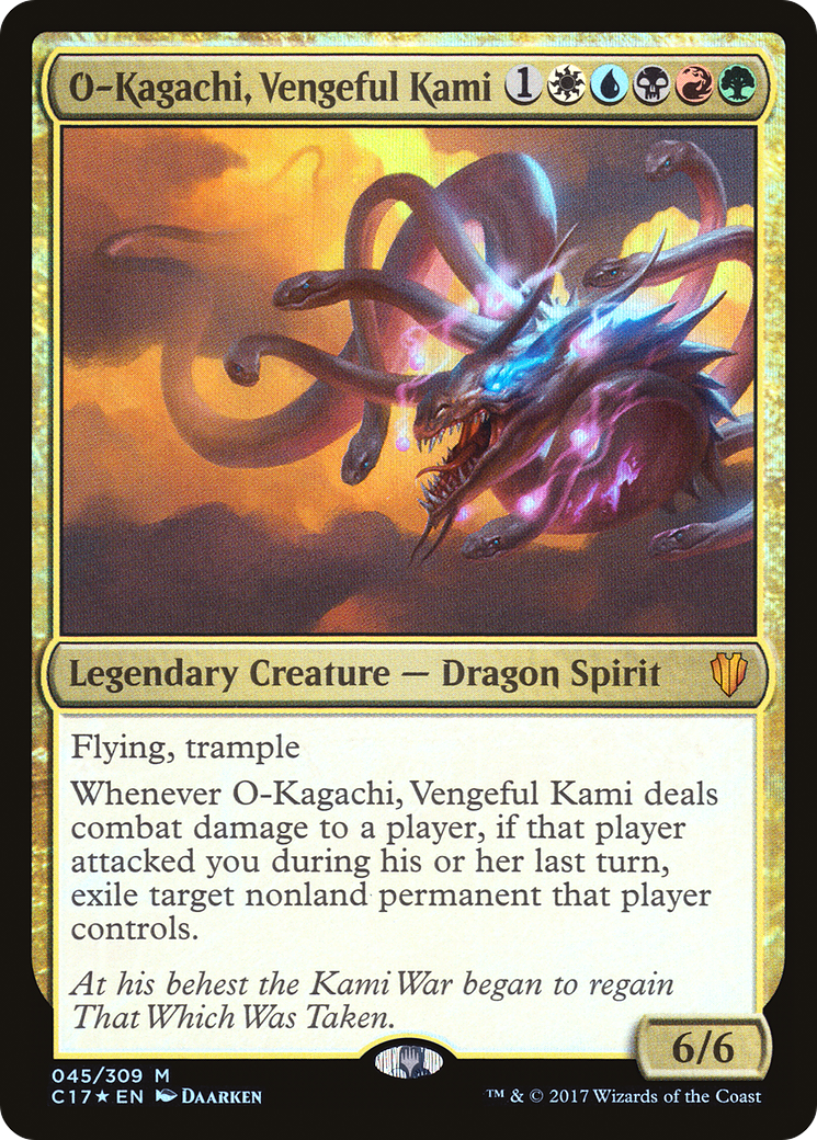 O-Kagachi, Vengeful Kami (C17-045) [Commander 2017] Foil MTG Single Wizards of the Coast
