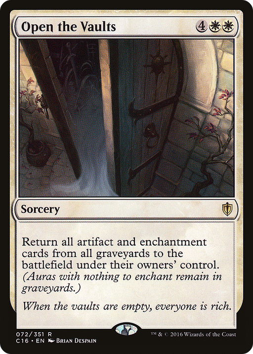 Open the Vaults (C16-072) [Commander 2016] MTG Single Wizards of the Coast