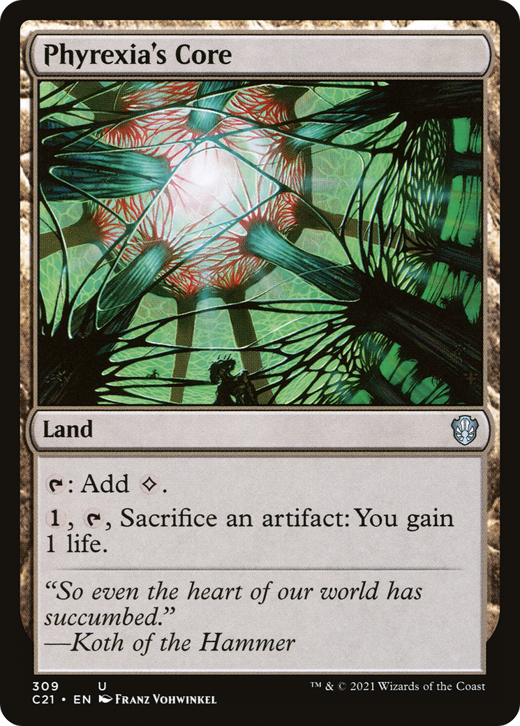 Phyrexia's Core (C21-309) [Commander 2021] MTG Single Wizards of the Coast