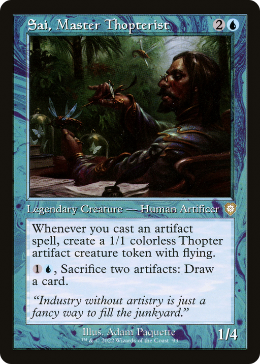 Sai, Master Thopterist (BRC-093) [The Brothers' War Commander] MTG Single Wizards of the Coast