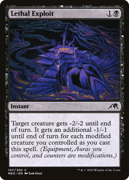 Lethal Exploit (NEO-107) [Kamigawa: Neon Dynasty] MTG Single Wizards of the Coast