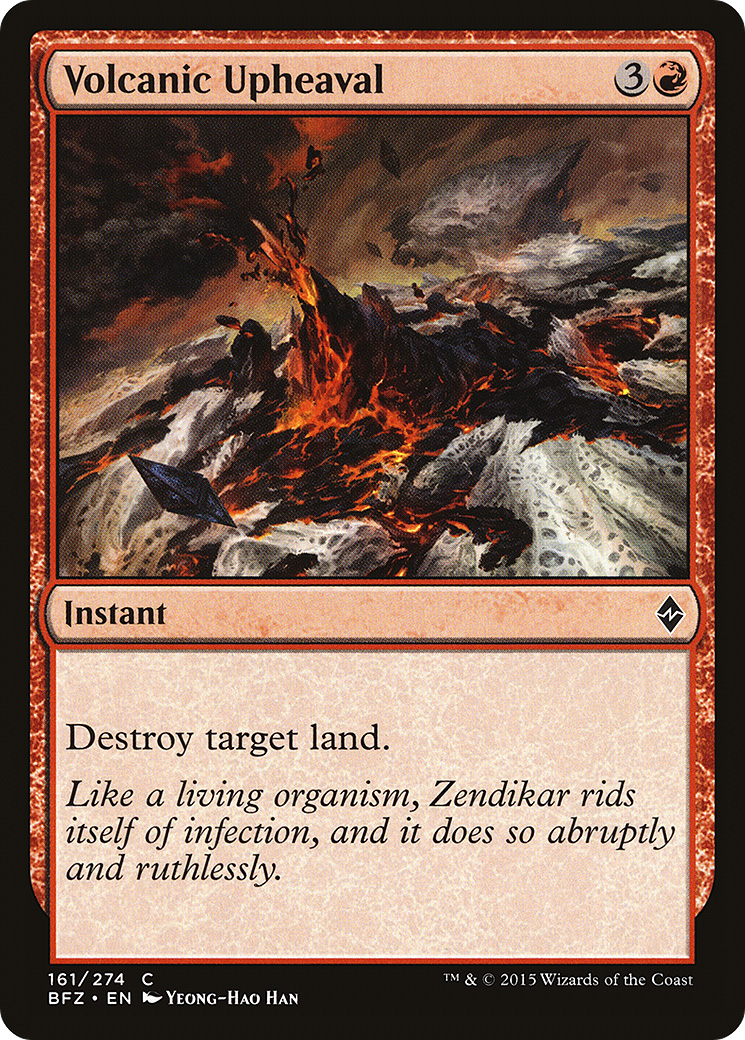 Volcanic Upheaval (BFZ-161) [Battle for Zendikar] MTG Single Wizards of the Coast