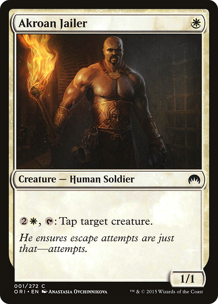 Akroan Jailer (ORI-001) [Magic Origins] MTG Single Wizards of the Coast