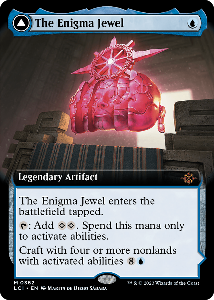 The Enigma Jewel (LCI-362) [The Lost Caverns of Ixalan] (Extended Art) Foil MTG Single Wizards of the Coast
