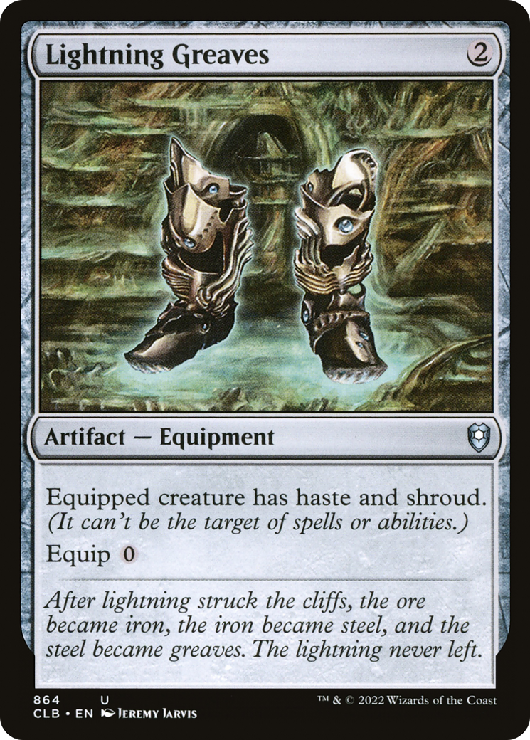 Lightning Greaves (CLB-864) [Commander Legends: Battle for Baldur's Gate] MTG Single Wizards of the Coast