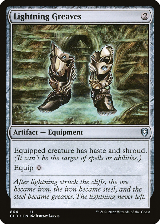 Lightning Greaves (CLB-864) [Commander Legends: Battle for Baldur's Gate] MTG Single Wizards of the Coast