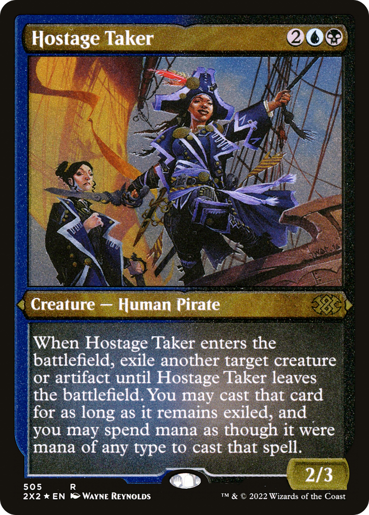 Hostage Taker (Foil Etched) (2X2-505) [Double Masters 2022] Foil MTG Single Wizards of the Coast