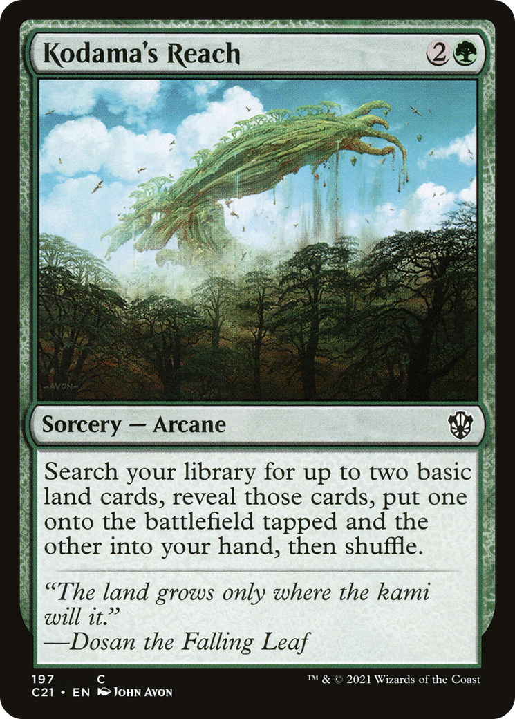 Kodama's Reach (C21-197) [Commander 2021] MTG Single Wizards of the Coast