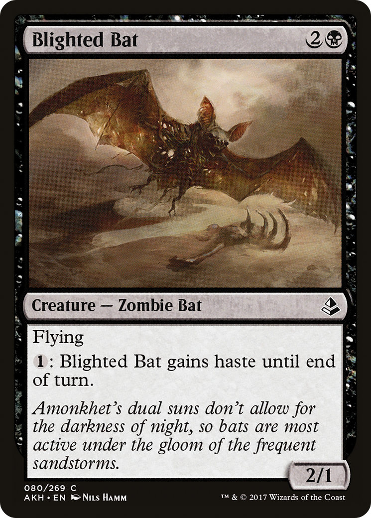 Blighted Bat (AKH-080) [Amonkhet] MTG Single Wizards of the Coast