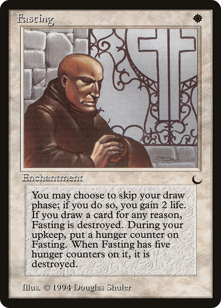 Fasting (DRK-007) [Oldschool] The Dark MTG Single Wizards of the Coast
