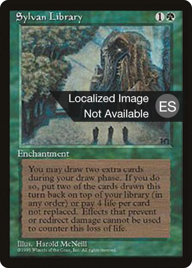 Sylvan Library (4BB-273) [Fourth Edition Foreign Black Border] MTG Single Wizards of the Coast