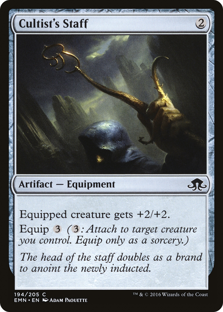 Cultist's Staff (EMN-194) [Eldritch Moon] MTG Single Wizards of the Coast